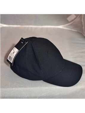 adidas Black Curved-Brim Baseball Cap